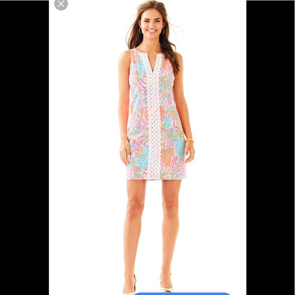 Lilly Pulitzer Dresses & Skirts - Lilly Pulitzer Ryder shift multi swish fish dress